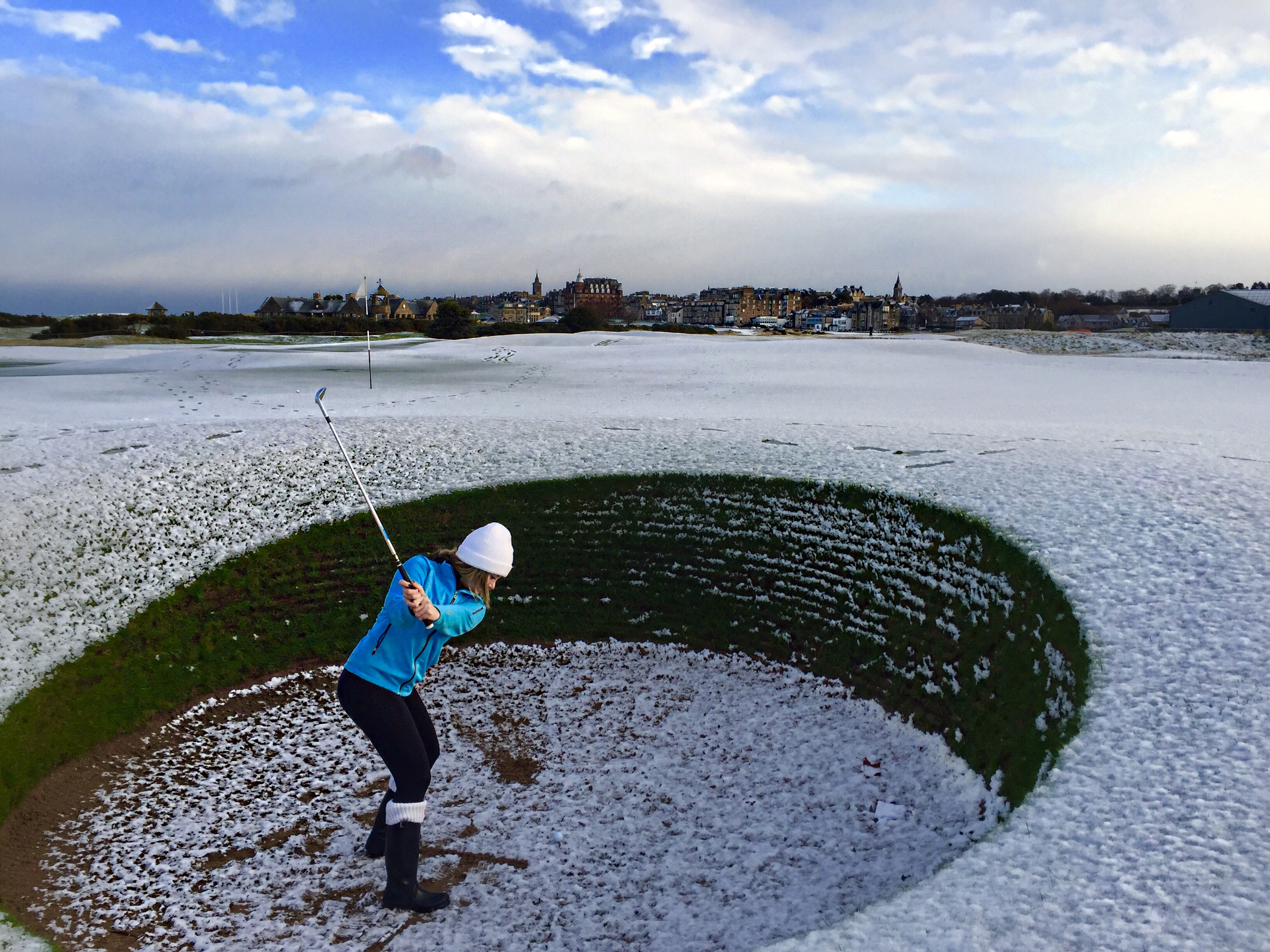 Best winter photos of golf courses covered in snow