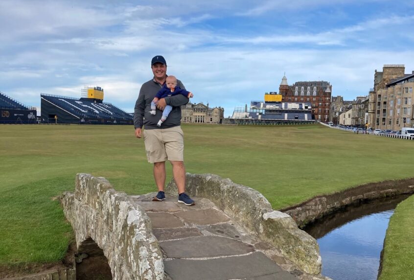 Graylyn and Son on Old Course St Andrews